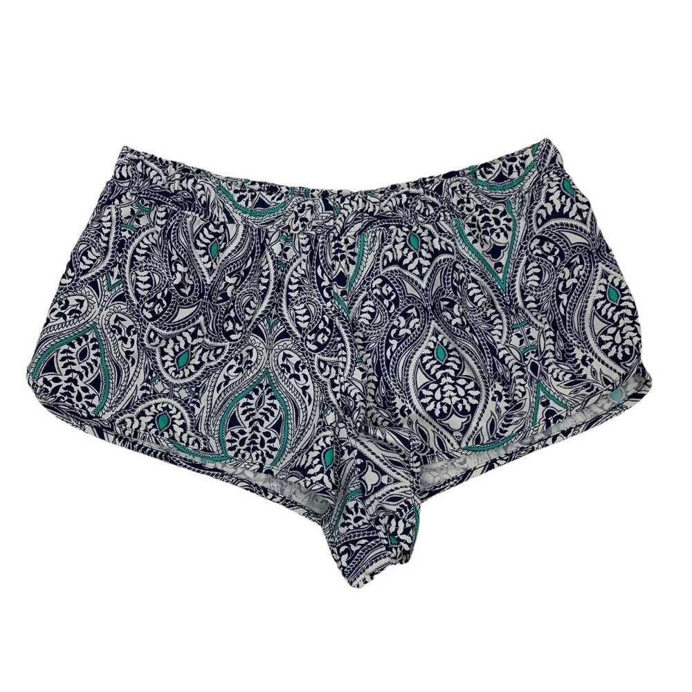 Cocos‎ Swim Bikini Bottoms Womens 18 Blue White Shorts Retro Y2K Swimwear